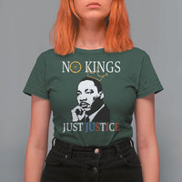 Martin Luther King Jr T Shirt For Women No Kings Just Justice - Wonder Print Shop