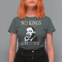 Martin Luther King Jr T Shirt For Women No Kings Just Justice - Wonder Print Shop