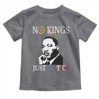 Martin Luther King Jr Toddler T Shirt No Kings Just Justice - Wonder Print Shop