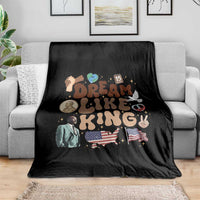 Martin Luther King Jr Throw Blanket Black History Melanin African American - Wonder Print Shop