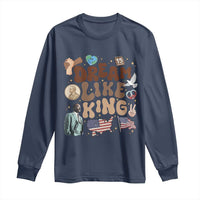 Martin Luther King Jr Long Sleeve Shirt Black History Melanin African American - Wonder Print Shop