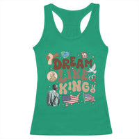 Martin Luther King Jr Racerback Tank Top Black History Melanin African American - Wonder Print Shop