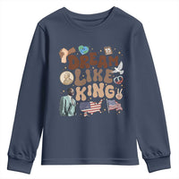 Martin Luther King Jr Youth Sweatshirt Black History Melanin African American - Wonder Print Shop