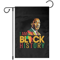 I Am Black History Garden Flag Martin Luther Jr King African American Pride - Wonder Print Shop