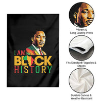 I Am Black History Garden Flag Martin Luther Jr King African American Pride - Wonder Print Shop