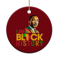 I Am Black History Ceramic Ornament Martin Luther Jr King African American Pride - Wonder Print Shop