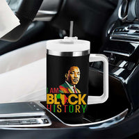 I Am Black History Tumbler With Handle Martin Luther Jr King African American Pride - Wonder Print Shop