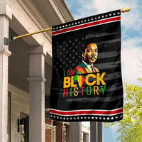 I Am Black History Garden Flag Martin Luther Jr King African American Pride