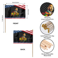 I Am Black History Patriotic Handheld Flag Martin Luther Jr King African American Pride