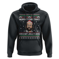Stranger Christmas Hoodie Santa Murray Kiss My Jolly Ass - Wonder Print Shop