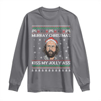 Stranger Christmas Long Sleeve Shirt Santa Murray Kiss My Jolly Ass - Wonder Print Shop
