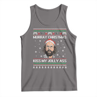Stranger Christmas Tank Top Santa Murray Kiss My Jolly Ass - Wonder Print Shop