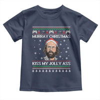 Stranger Christmas Toddler T Shirt Santa Murray Kiss My Jolly Ass - Wonder Print Shop