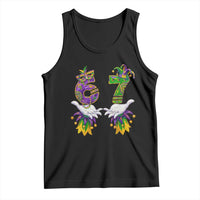 67 Mardi Gras Meme Tank Top Funny Six Seven Hand Carnival Trendy
