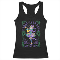 67 Mardi Gras Racerback Tank Top Funny Six Seven Carnival Trendy
