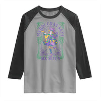 67 Mardi Gras Raglan Shirt Funny Six Seven Carnival Trendy