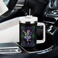 67 Mardi Gras Tumbler With Handle Funny Six Seven Carnival Trendy