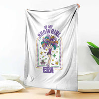 Mardi Gras Queen Throw Blanket In My Showgirl Era