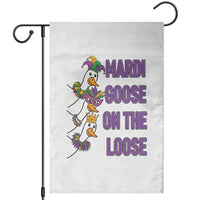 Funny Mardi Gras Garden Flag Louisiana Carnival Silly Goose Festival