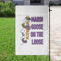 Funny Mardi Gras Garden Flag Louisiana Carnival Silly Goose Festival