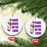 Funny Mardi Gras Ceramic Ornament Louisiana Carnival Silly Goose Festival