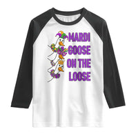 Funny Mardi Gras Raglan Shirt Louisiana Carnival Silly Goose Festival
