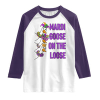 Funny Mardi Gras Raglan Shirt Louisiana Carnival Silly Goose Festival