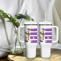 Funny Mardi Gras Tumbler With Handle Louisiana Carnival Silly Goose Festival