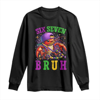 67 Mardi Gras Long Sleeve Shirt Funny Crawfish Six Seven Bruh Meme