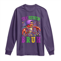67 Mardi Gras Long Sleeve Shirt Funny Crawfish Six Seven Bruh Meme