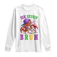 67 Mardi Gras Long Sleeve Shirt Funny Crawfish Six Seven Bruh Meme