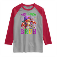 67 Mardi Gras Raglan Shirt Funny Crawfish Six Seven Bruh Meme