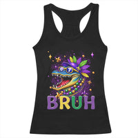 67 Mardi Gras Racerback Tank Top Funny Alligator Six Seven Bruh Meme