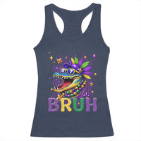 67 Mardi Gras Racerback Tank Top Funny Alligator Six Seven Bruh Meme
