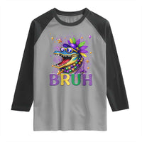 67 Mardi Gras Raglan Shirt Funny Alligator Six Seven Bruh Meme