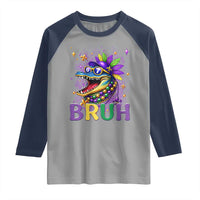 67 Mardi Gras Raglan Shirt Funny Alligator Six Seven Bruh Meme