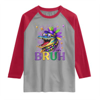67 Mardi Gras Raglan Shirt Funny Alligator Six Seven Bruh Meme