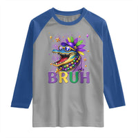 67 Mardi Gras Raglan Shirt Funny Alligator Six Seven Bruh Meme