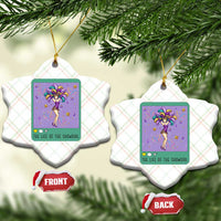 The Life Of The Mardi Gras Queen Ceramic Ornament