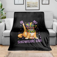 Mardi Gras Cat Throw Blanket In My Showgirl Era