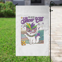 Cute Mardi Gras Cat Garden Flag The Life Of The Showgirl