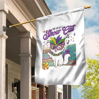 Cute Mardi Gras Cat Garden Flag The Life Of The Showgirl