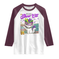 Cute Mardi Gras Cat Raglan Shirt The Life Of The Showgirl