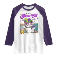 Cute Mardi Gras Cat Raglan Shirt The Life Of The Showgirl