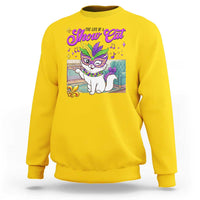 Cute Mardi Gras Cat Sweatshirt The Life Of The Showgirl
