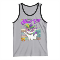 Cute Mardi Gras Cat Tank Top The Life Of The Showgirl