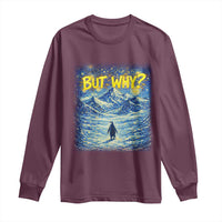 But Why Penguin Long Sleeve Shirt Starry Night Van Gogh Nihilist Penguin Hiking
