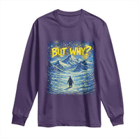 But Why Penguin Long Sleeve Shirt Starry Night Van Gogh Nihilist Penguin Hiking