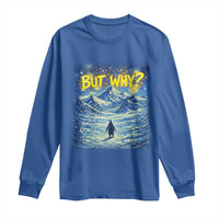 But Why Penguin Long Sleeve Shirt Starry Night Van Gogh Nihilist Penguin Hiking