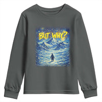 But Why Penguin Youth Sweatshirt Starry Night Van Gogh Nihilist Penguin Hiking